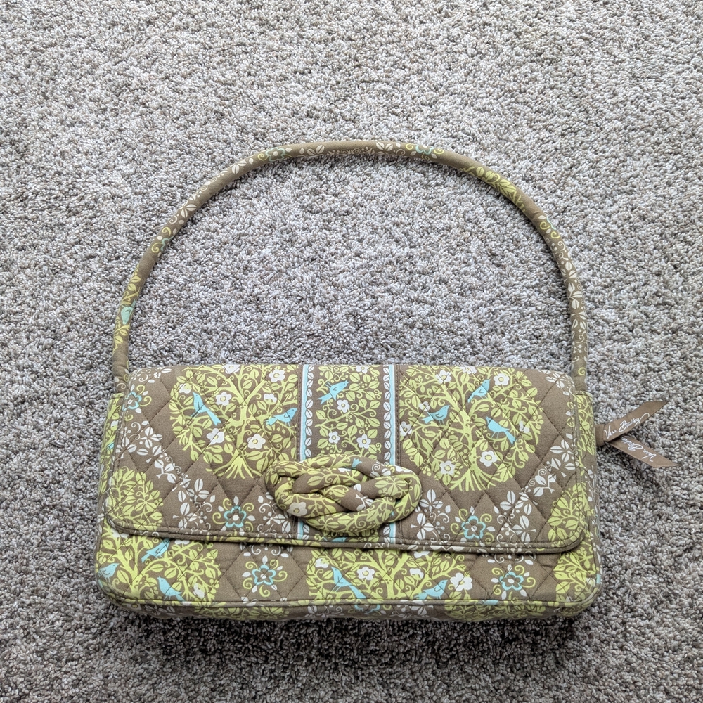 Vera Bradley Sittin' In A Tree Green and Brown Shoulder Bag